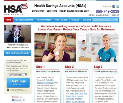 Health Insurance for Health Savings Accounts - HSA for America