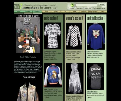 MonsterVintage.com Vintage Clothing at its Best