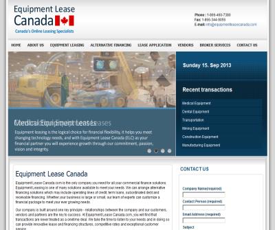 Equipment Lease Canada