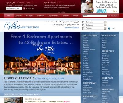 Villa Rentals and Villa Vacations by Villas of Distinction