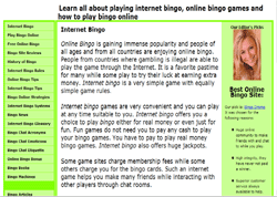 Play Internet Bingo