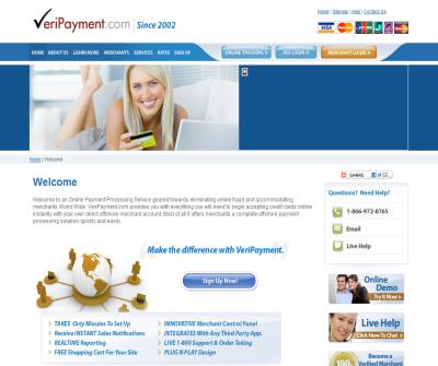 VeriPayment.com - Offshore Merchant Account, Credit Card Processing 