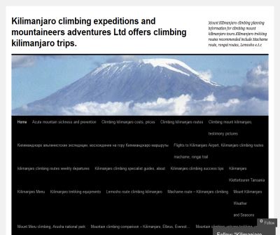 Mount Kilimanjaro Expeditions, Tanzania