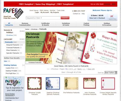 Classic Christmas Postcards - PaperDirect