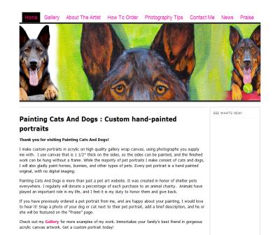 Cat and Dog Portraits by Tianna