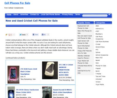 New and Used Cricket Cell Phones For Sale