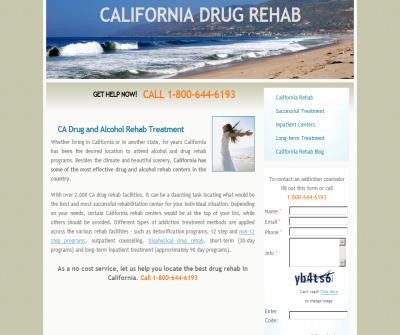California Alcohol And Drug Rehabilitation Programs