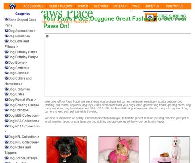 Four Paws Place-Doggone Great Fashion To Get Your Paws On!