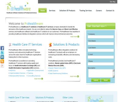 Prohealthware - Healthcare IT Services | Healthcare IT Solutions 