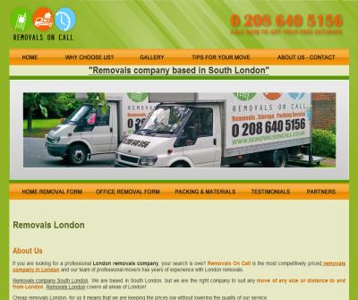 REMOVALS ON CALL - Removals London, Removal Company, Moving Company, House & Office Removals, London Removals