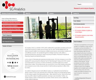 KPO Companies SG Analytics is leading KPO outsourcing, market research companies and investment research.