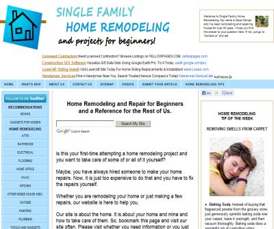 Single Family Home Remodeling