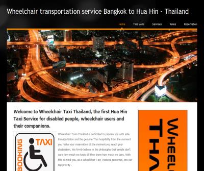 Disabled transport services for wheelchair users in Bangkok