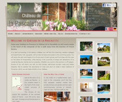 Self-cattering cottages on French Riviera - Chateau de la Pascalette