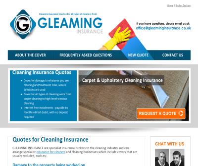 Cleaning Insurance Quotes online UK