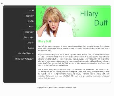 Hilary Duff movies & Lyrics