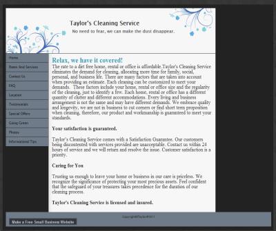 Taylor's Cleaning Service
