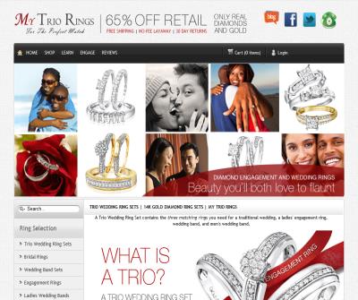 My Trio Rings | Trio Wedding & Engagement Ring Sets