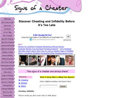 Signs of a Cheater