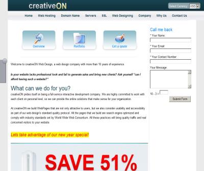 CreativeON Website Designing