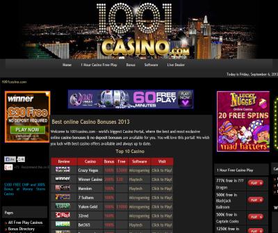 Large internet kasino bet website.