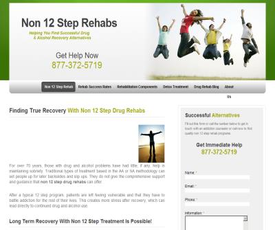 Non Twelve Step Drug Rehab Treatment