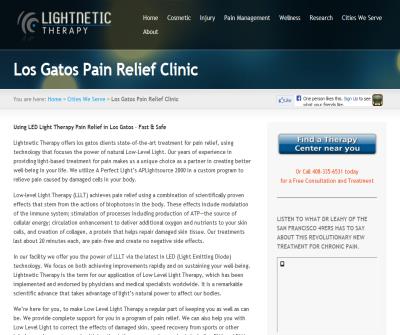 Los Gatos Pain Relief |Pain Relief in Los Gatos | Lightnetic