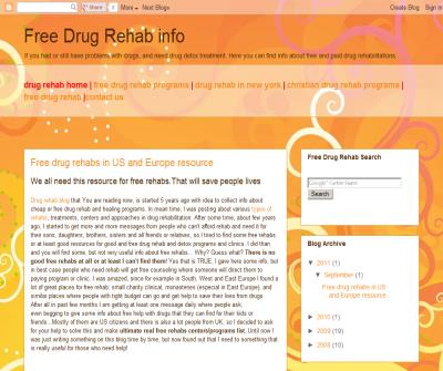 Free Drug rehab info