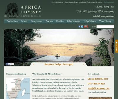 Africa Safari holidays and honeymoons with Africa Odyssey 