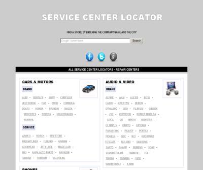 Service Center Locator