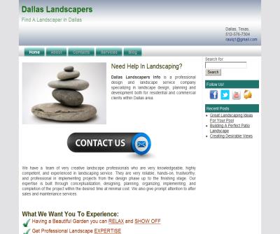 Dallas Landscapers Info