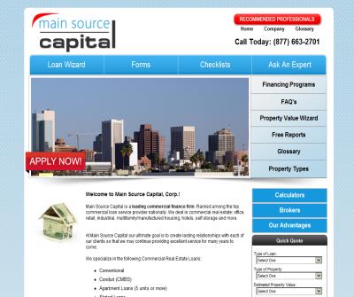 Main Source Capital Commercial Real Estate Lending