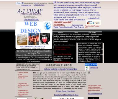 cheap websites for sale, under $60 Dollars!
