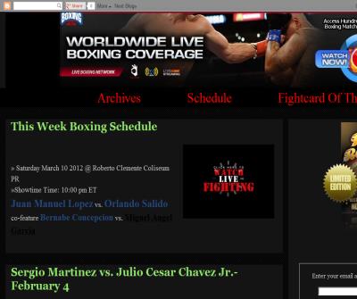 Watch Boxing Live on your PC