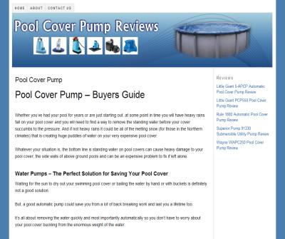 Pool Cover Pump