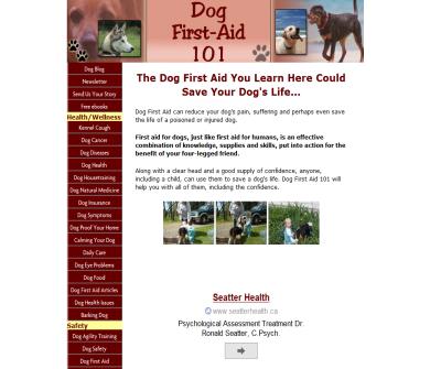 Dog First Aid 101