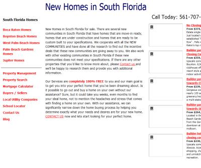 South Florida New Construction Homes