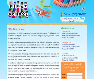 Child Care Programs - First School