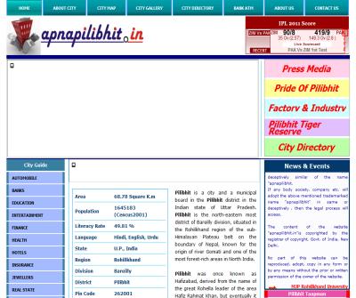 Pilibhit City Website