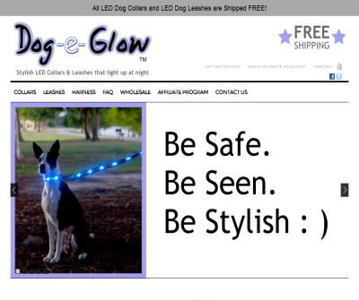 Dogeglow.com offers Lighted and Fashionable Dog Collars and Leashes which provides Dog safety and Visibility