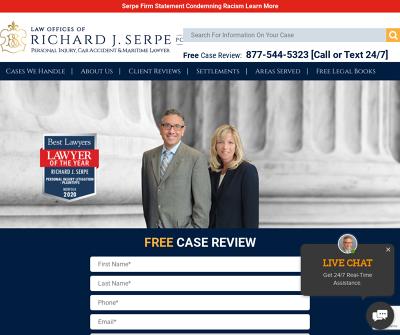 Virginia Personal Injury Lawyer, Car Accidents, Maritime Law