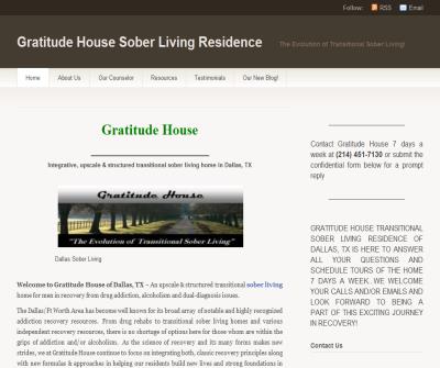 Gratitude House Dallas TX Upscale Sober Living Home