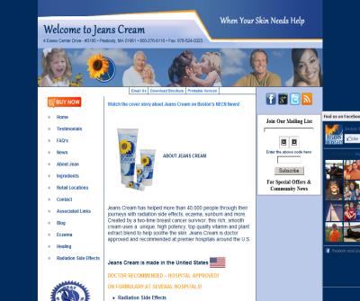 Jeans Cream for Radiation Side Effects