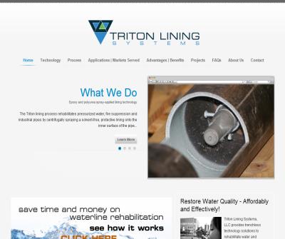 Triton Lining Technologies - trenchless technology solutions to rehabilitate water and industrial process pipes