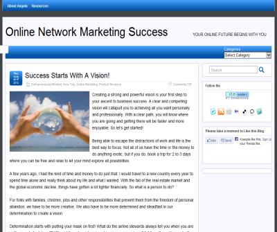 Online Network Marketing Success