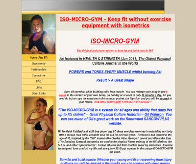ISO-MICRO-GYM no exercise equipment - burn fat &build muscle