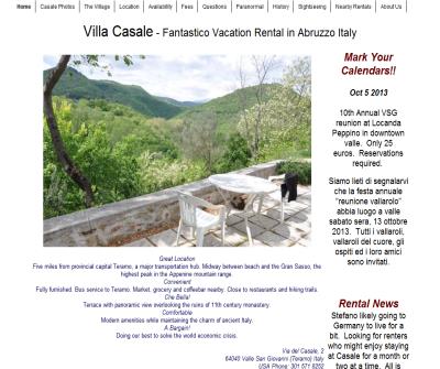 Villa Casale in Abruzzo Italy  