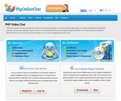 PHP Online Chat Software