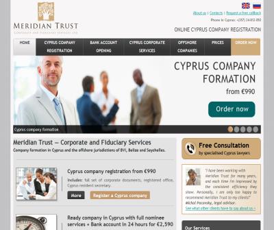 Meridian Trust - Cyprus Company Formations