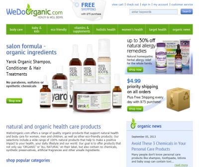 Organic Vitamins, Herbs and Skin Care Products 